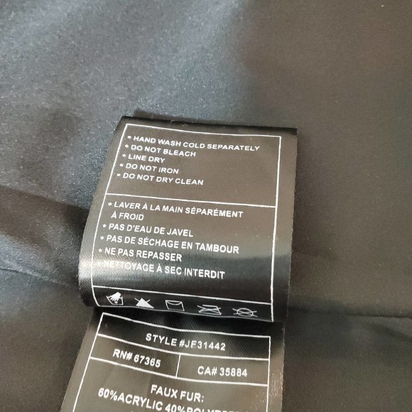 JACK | BB DAKOTA FAUX FUR STRIPED GRAY VEST ACRYLIC BLEND WOMEN'S SIZE SMALL - Picture 8 of 11